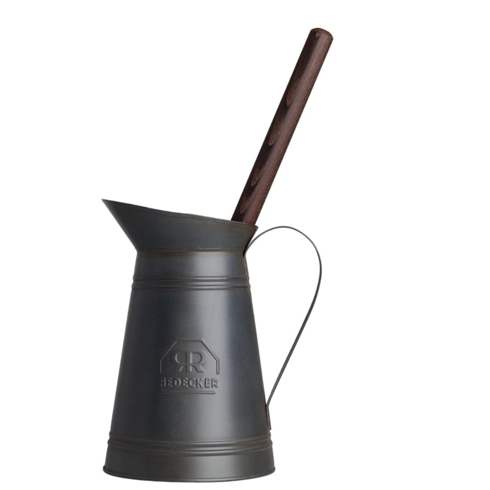 REDECKER Nylon Toilet Brush w/ Oiled Thermowood Handle-8"L x 5.75" W x 14.25" H